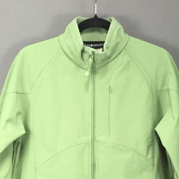 Black Diamond Jacket Womens Medium Green Full Zip Outdoor Fleece Lined Pockets - Picture 4 of 11